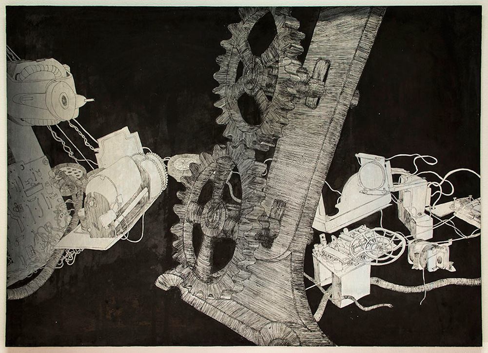 Your Fear of Nostalgia XI; 70 x 100 cm; etched zinc plate; 2015