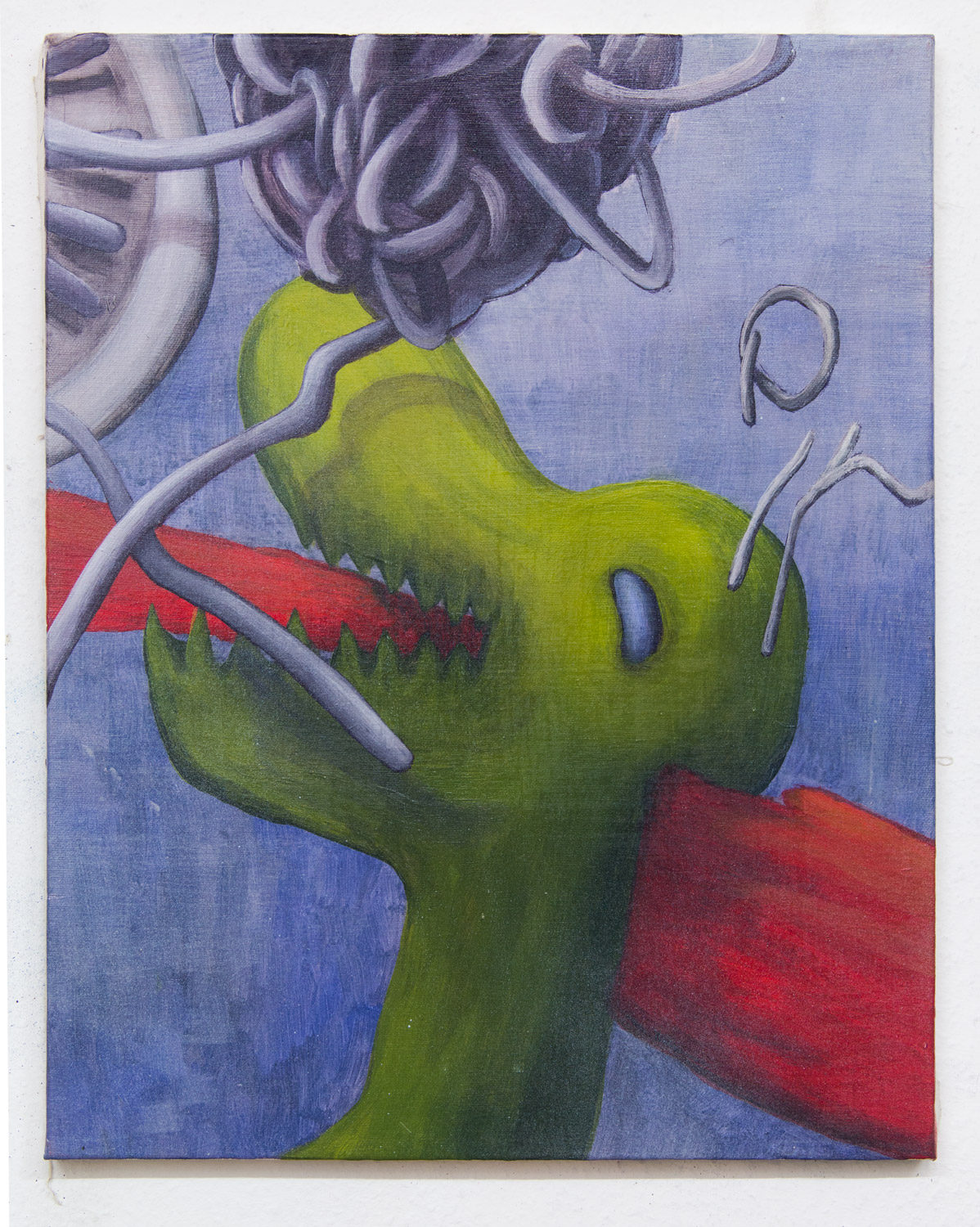 Saurus; 40 x 50 cm; acrylics on canvas; 2017