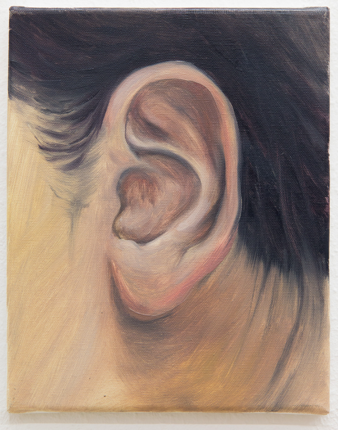 From the "Ear Collection"; 24 x 30 cm; oil on canvas; 2017