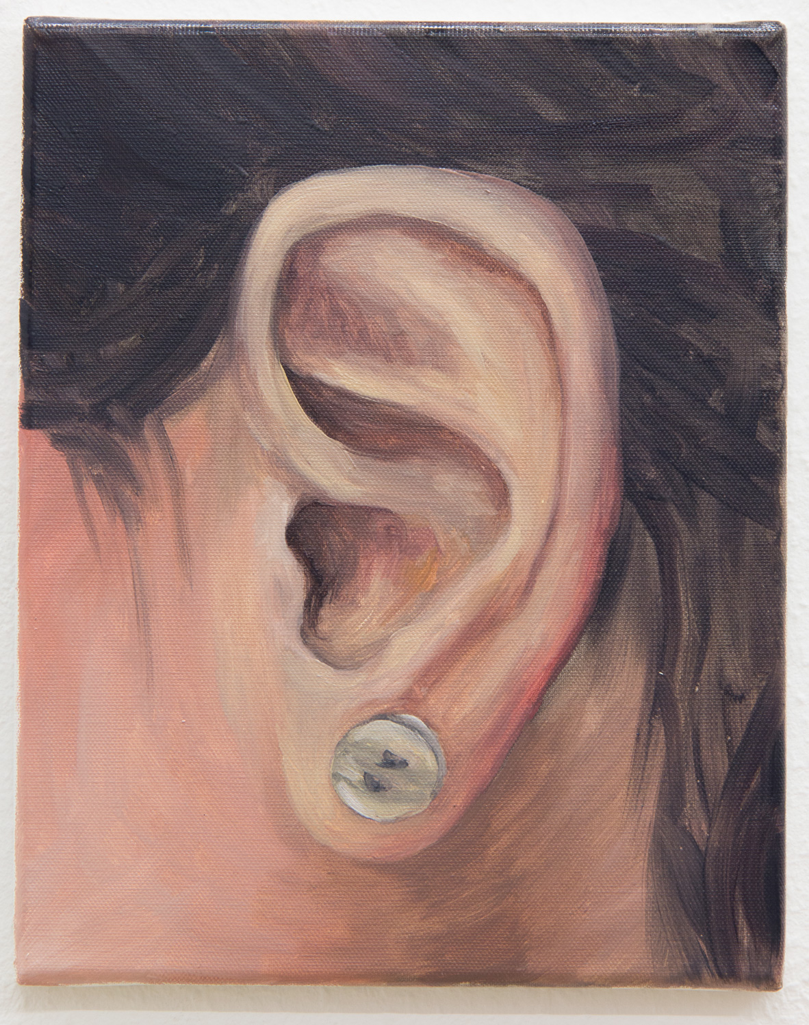 From the "Ear Collection"; 24 x 30 cm; oil on canvas; 2017
