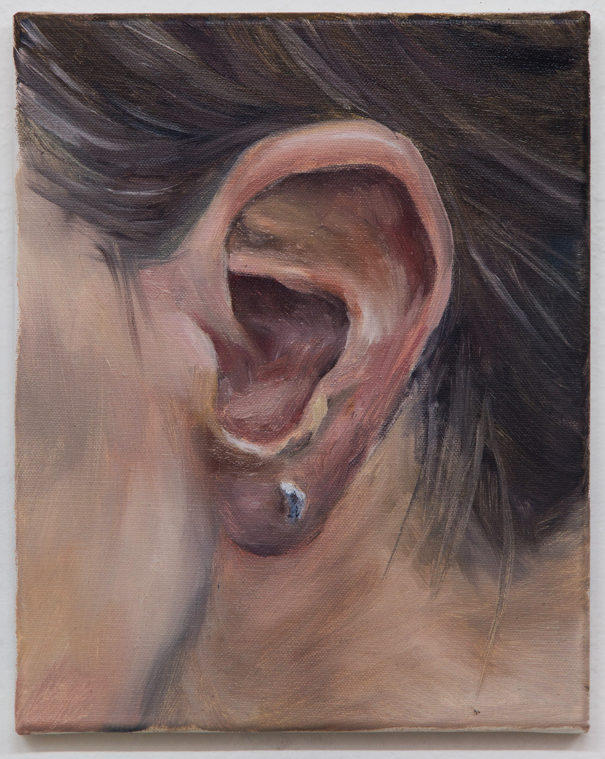 From the "Ear Collection"; 24 x 30 cm; oil on canvas; 2018