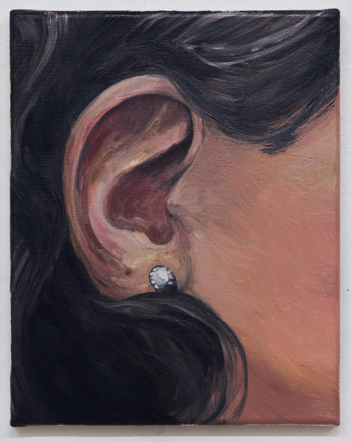 From the "Ear Collection"; 24 x 30 cm; oil on canvas; 2018