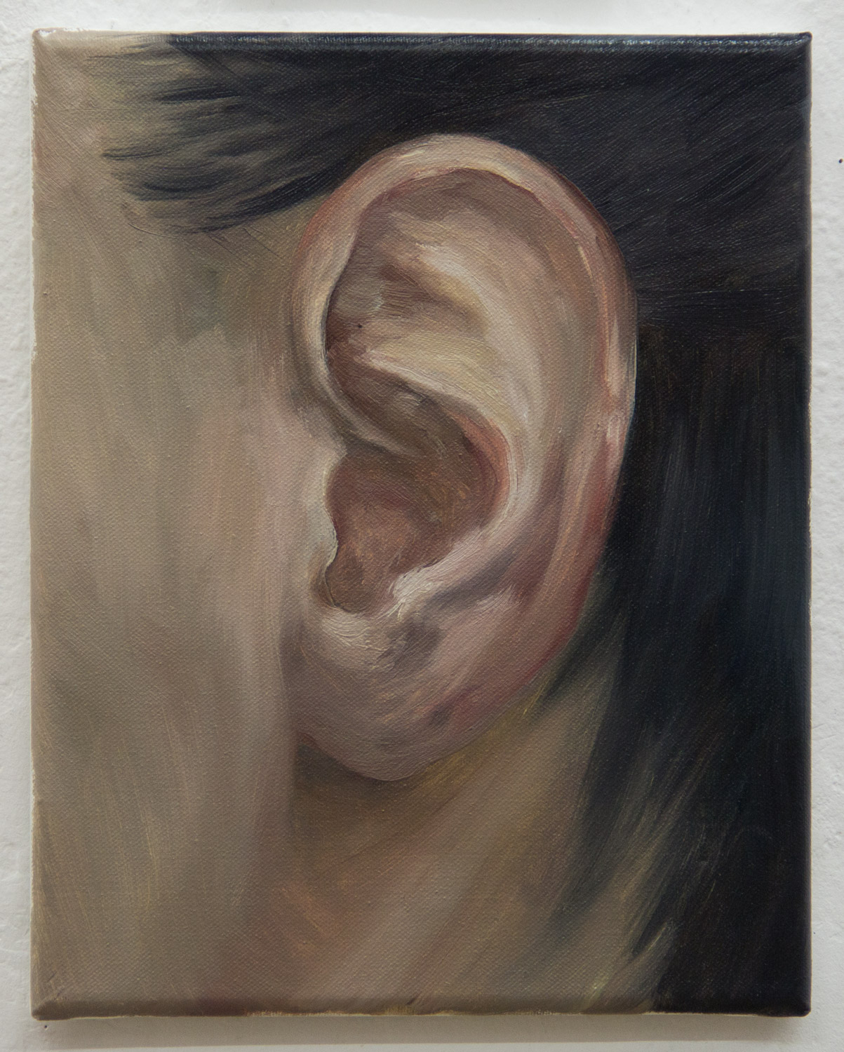 From the "Ear Collection"; 24 x 30 cm; oil on canvas; 2019
