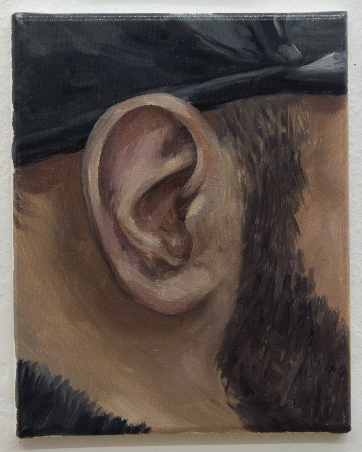 From the "Ear Collection"; 24 x 30 cm; oil on canvas; 2019