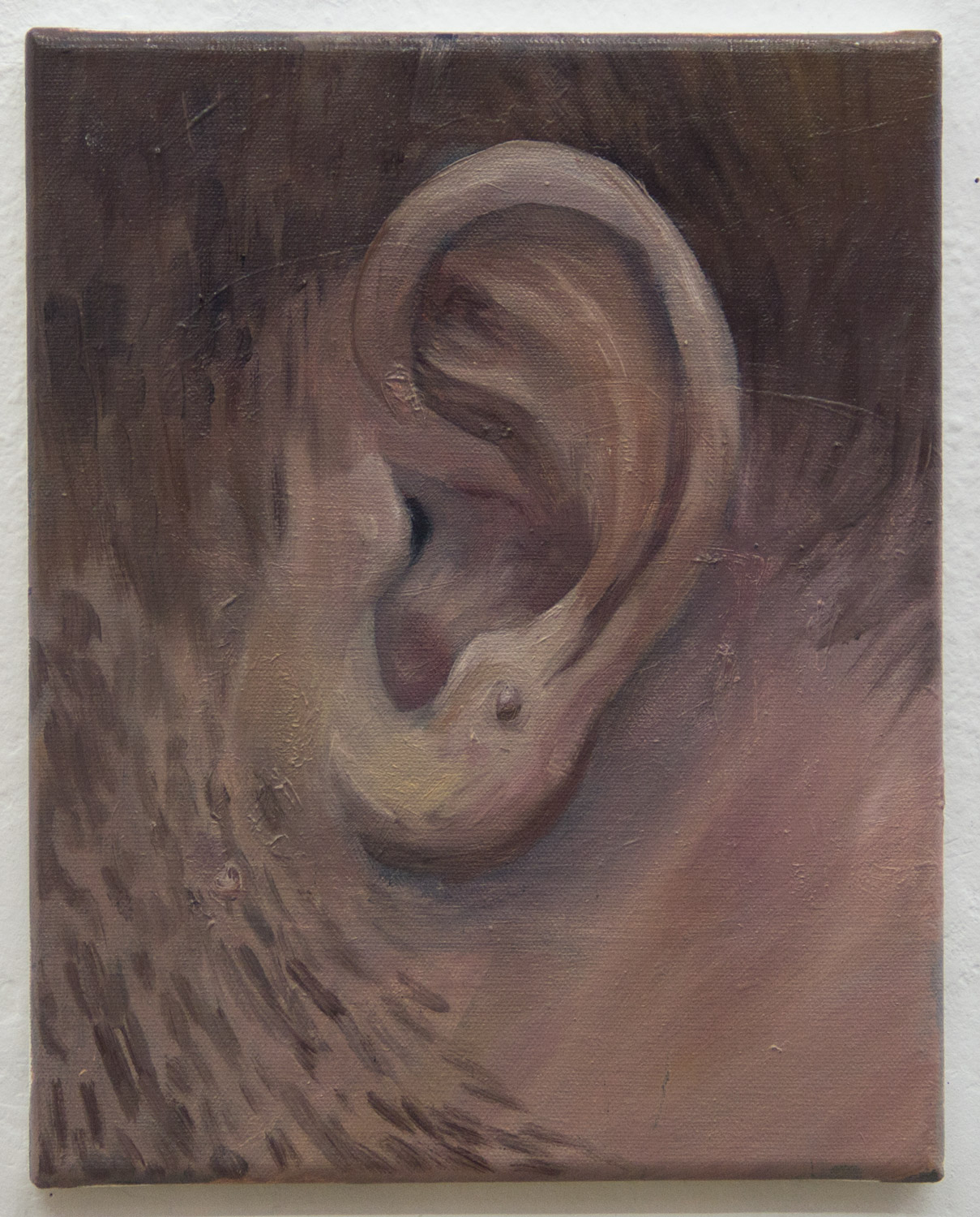 From the "Ear Collection"; 24 x 30 cm; oil on canvas; 2019