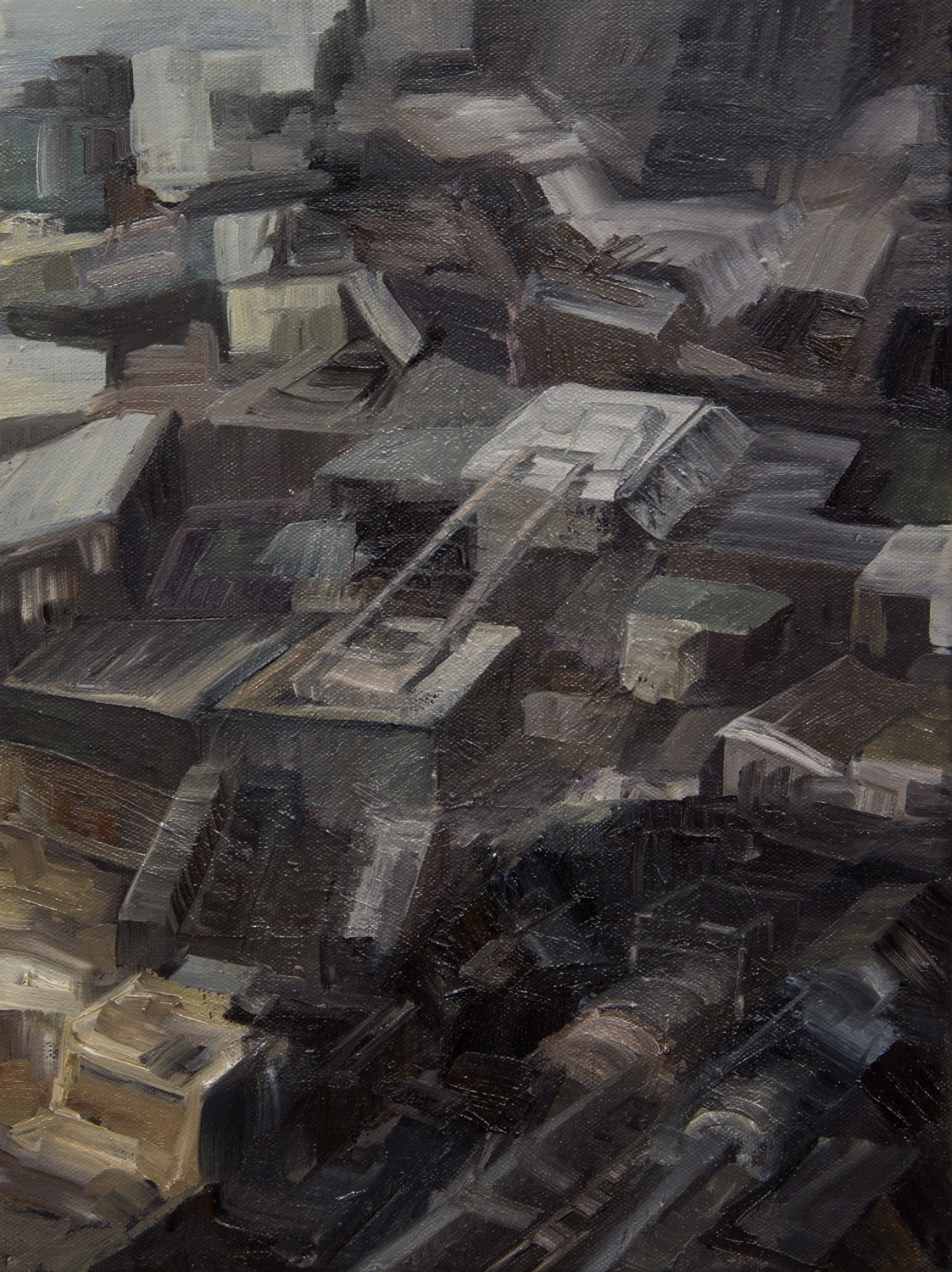Mines 2; 30 x 40 cm; oil on canvas; 2020
